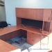 Autumn Maple Series 600 C / U Suite Desk, Overhead Storage